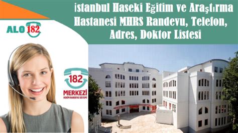 istanbul haseki hastanesi doktor listesi